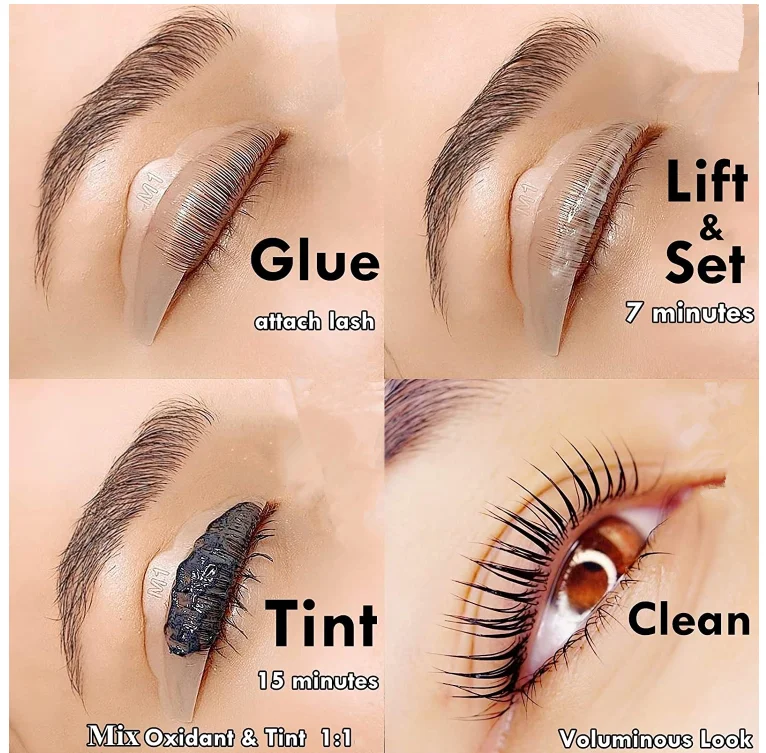 Long Lasting Eyelash Tints Private Label Eyebrow Tint Set Salon Use Eyebrow Tint Wholesale Water-proof Eyebrow Henna