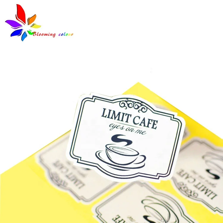 Custom Brown Craft Paper self Adhesive Label Sticker