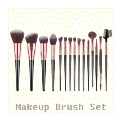 Brushes-pu bag Customization upon request qusart hot selling 7 wallet style makeup brush Makeup Brush Set with high quality