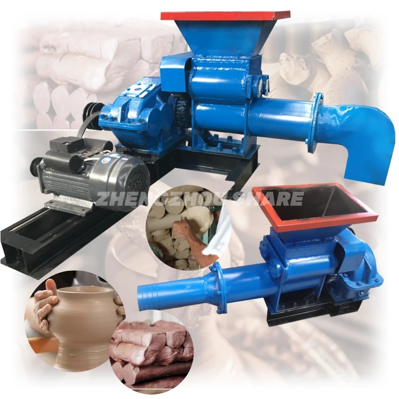Automatic Soil Mud Extruder Pug Mill Clay Extruder Pug Mill Extruder Clay Electric Mud Mixing Equipment for Brick Making
