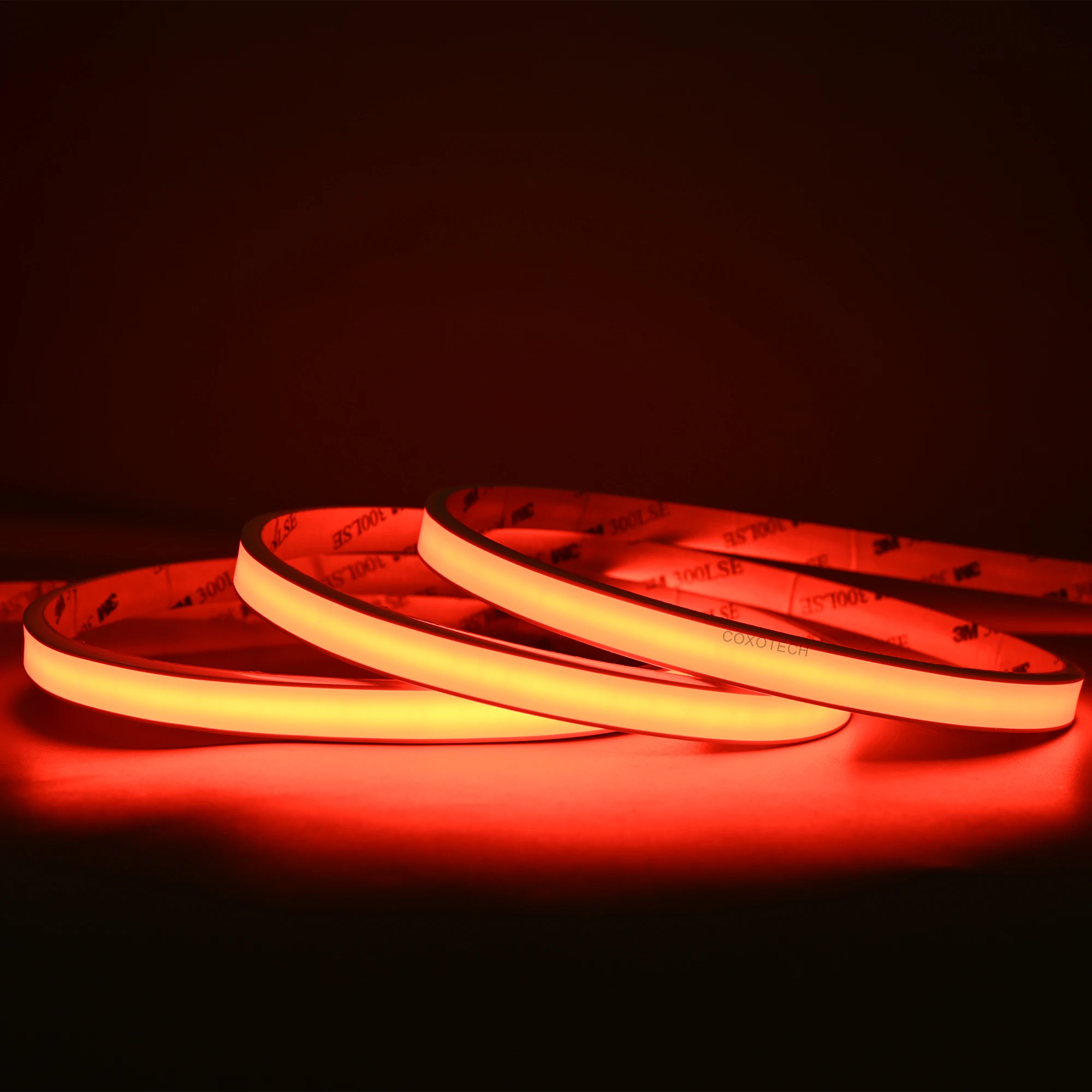 COXO silicone led neon strip light blue green red line flex flexible custom 24v 12v indoor out strip led neon lights