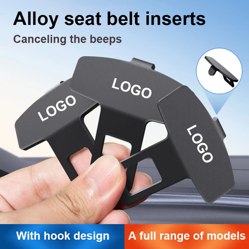 Universal Car Seat Belt Buckle Car Seat Belt Extender With Hook Logo Customization
