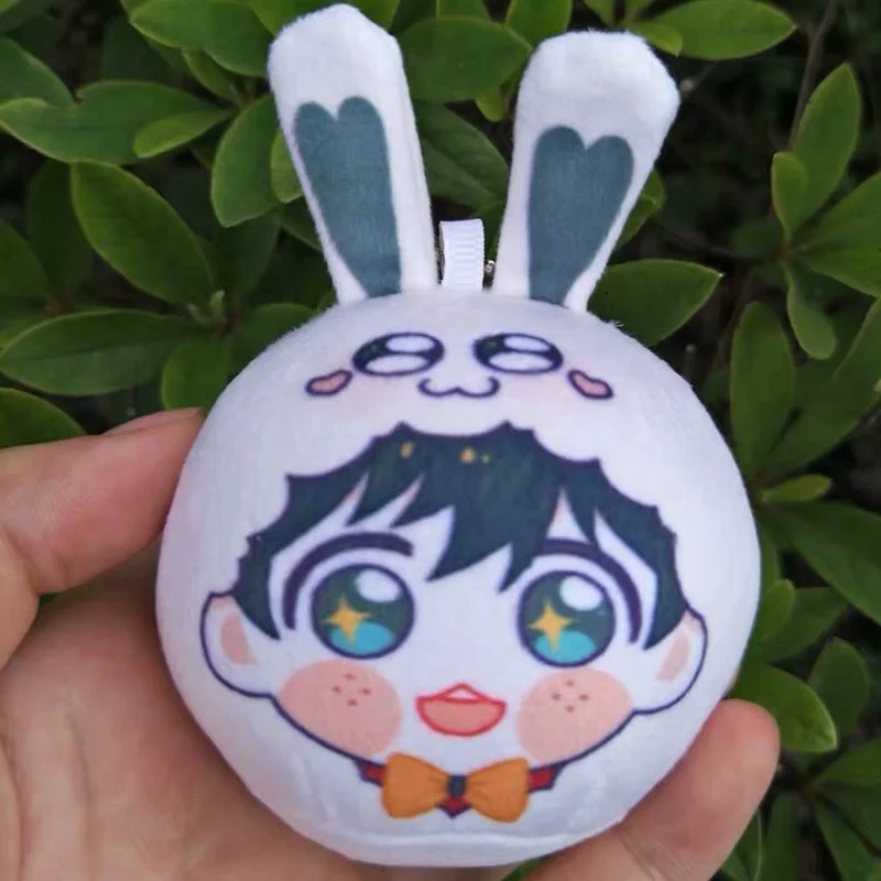 Juno Creative custom round plush manjuu microbead filling/coton filling  anime plush keychain