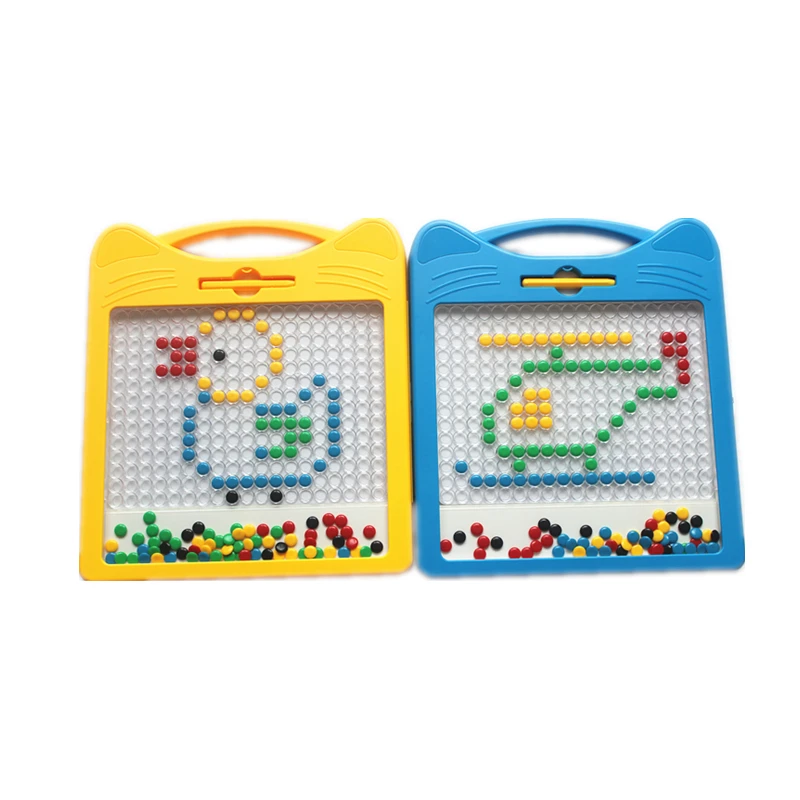 2023 Educational Toys Magpad Dot Educational Doodle Drawing Toys Learn Drawing Colorful Magnet Beads Board