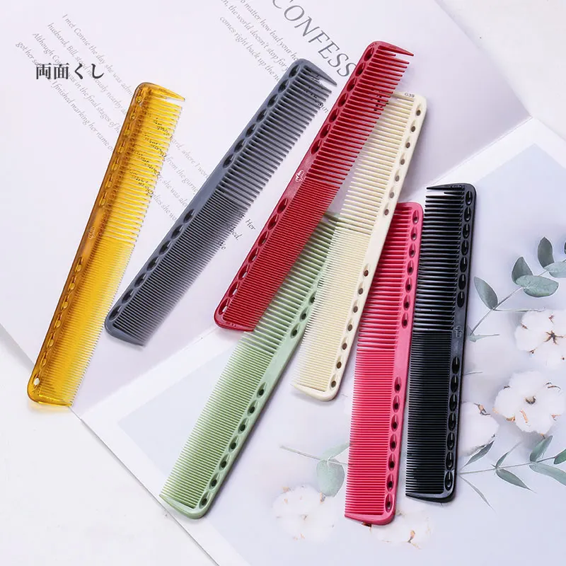 High Quality Colorful Straight Antistatic Hair Combs With Carbon and Fiber For Barber Salon Hair Styling Cutting And Home Use