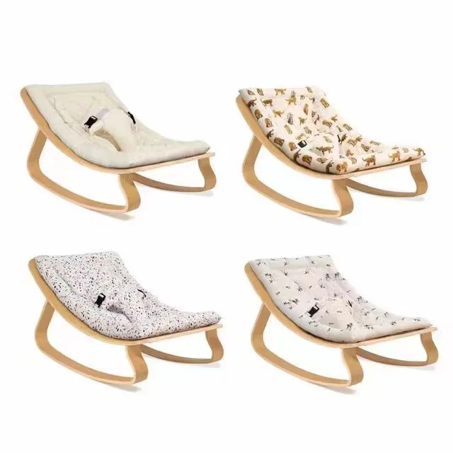 Customize Comfortable Wooden Rocking Chair For Baby