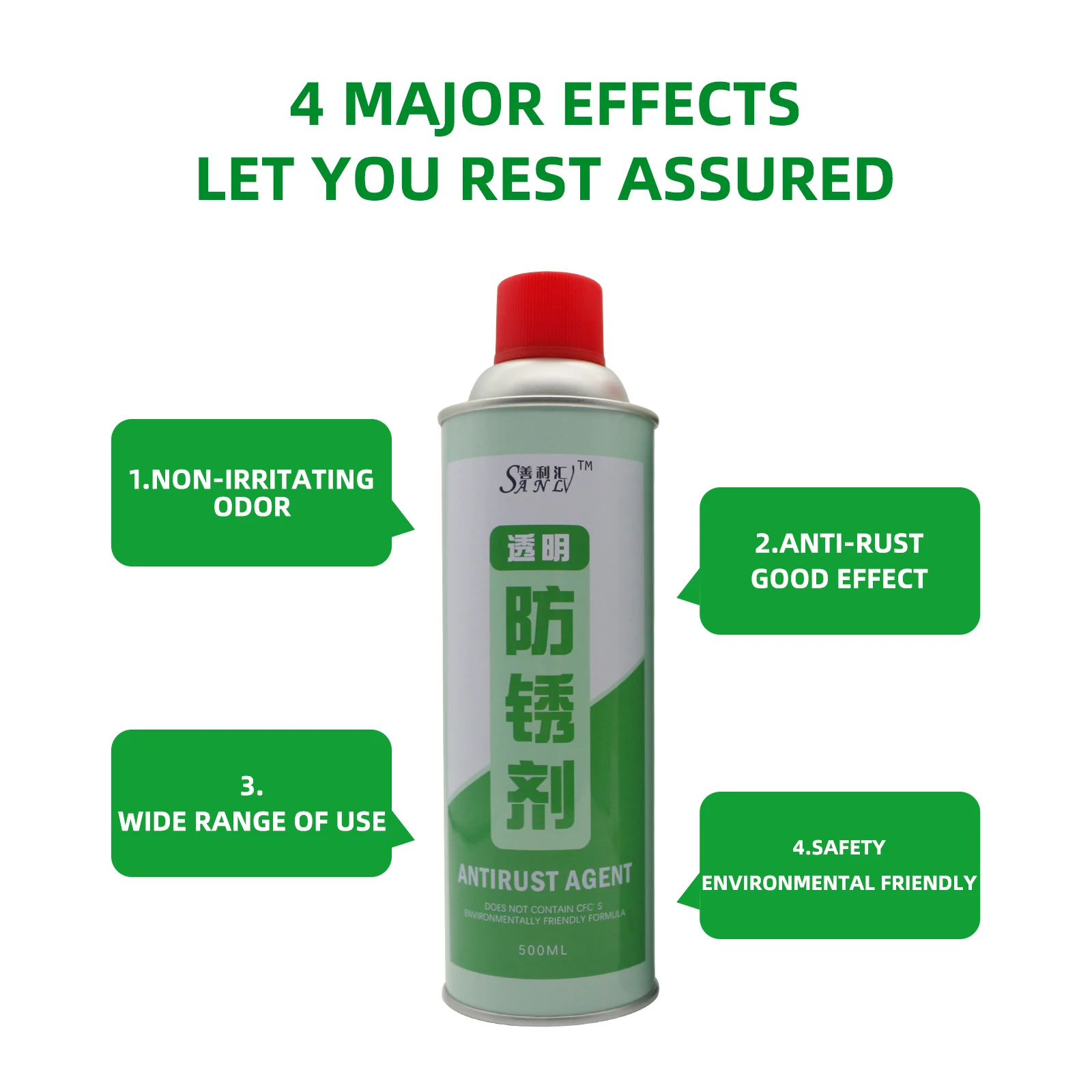 Transparent long-lasting rust Inhibitor Easy to apply anti-rust spray transparent anti-rust agent