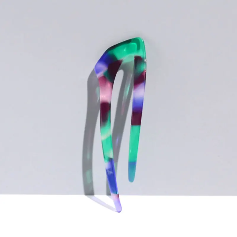 korean hot sale fancy small clips for girls hair pins stylish women u shaped pin for hair styling cellulose acetate hair fork