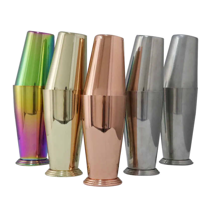 304 stainless steel shaker 18/28oz steps Boston bar milk tea shop universal cocktail bar tools hand shake cup