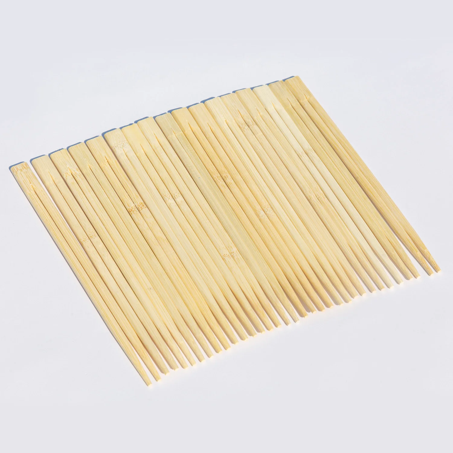 Оптовая продажа, одноразовые бамбуковые двойные палочки для еды с принтом на заказ