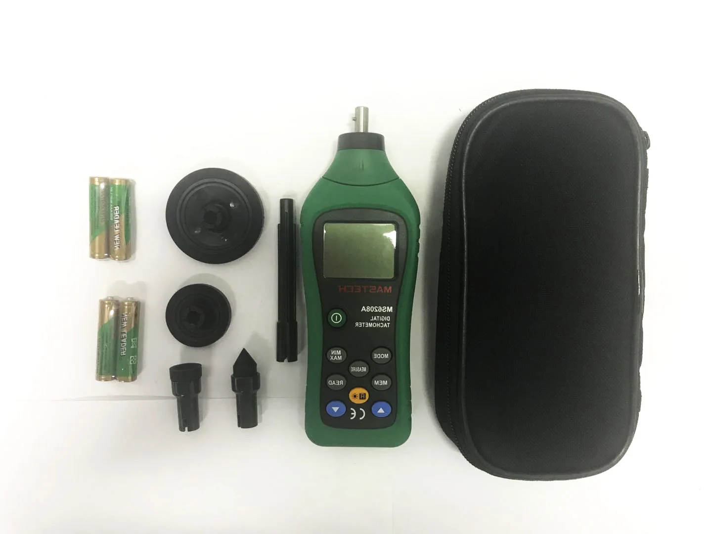  MASTECH MS6208A ЖК-дисплей контактный цифровой тахометр RPM метр с подсветкой и вращением