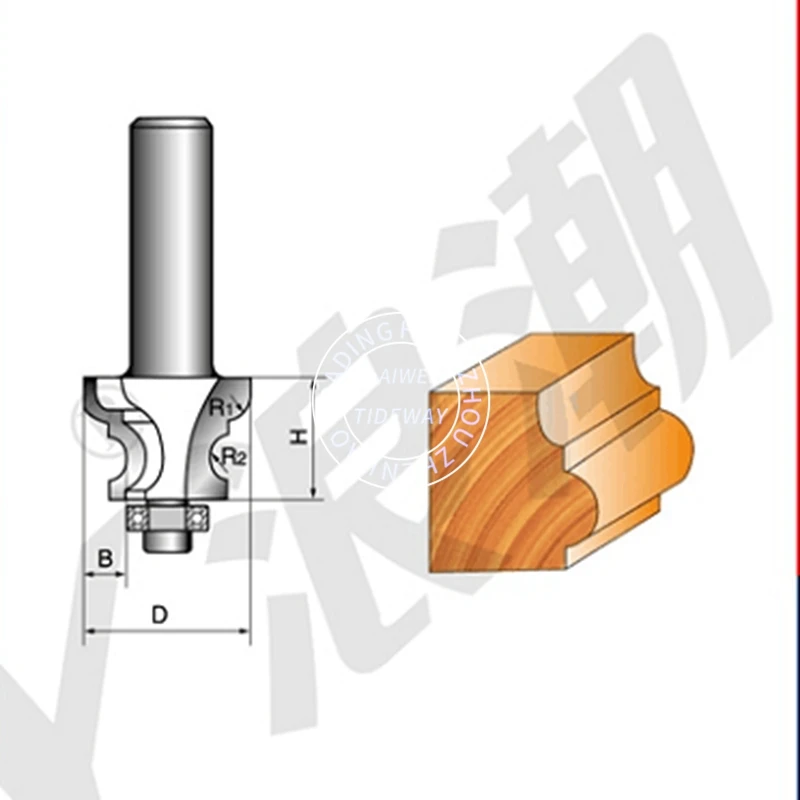 router bit tideway LC1001 edge moulding bit  wood router bits  carbide stepped drill  power tools  drill set milling cutter