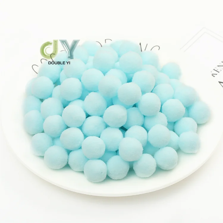 Оптовая продажа аксессуары «сделай сам» нейлоновый помпон мяч плюшевая игрушка украшение товары для шитья мягкий пушистый маленький мини помпоны