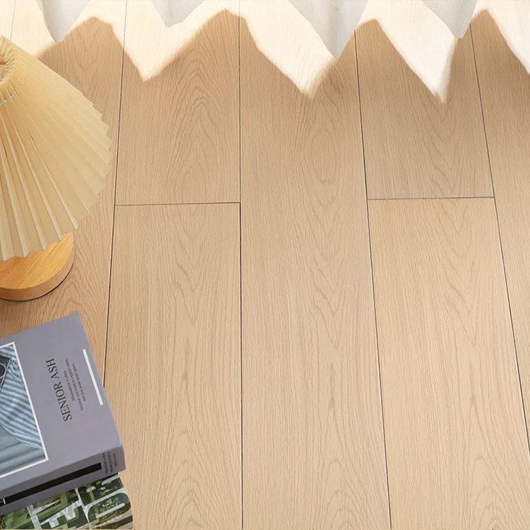 TAP & GO natural color multilayer solid wood parquet flooring particle board production line piso flooring
