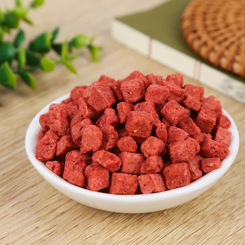 Bulk Price Private Label Fruit Whole Sliced Diced Freeze dried strawberry dice