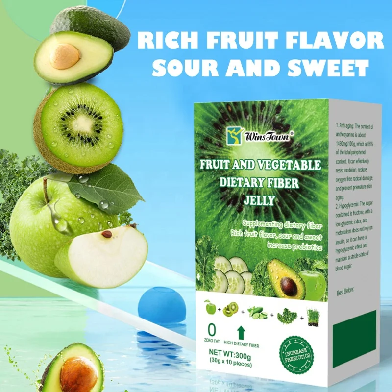 Hot Selling Fruit and Vegetable Dietary Fiber Slimming Jelly Meal Replacements Weight Loss Products