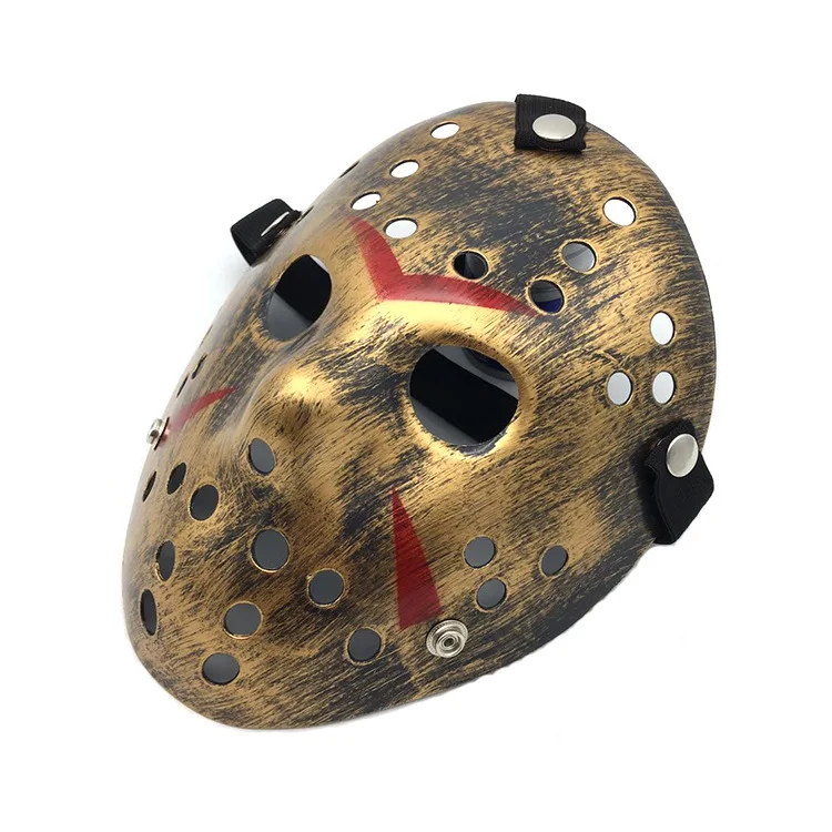 New Halloween masquerade party horror antique gold silver resin thicken Freddy war Jason mask