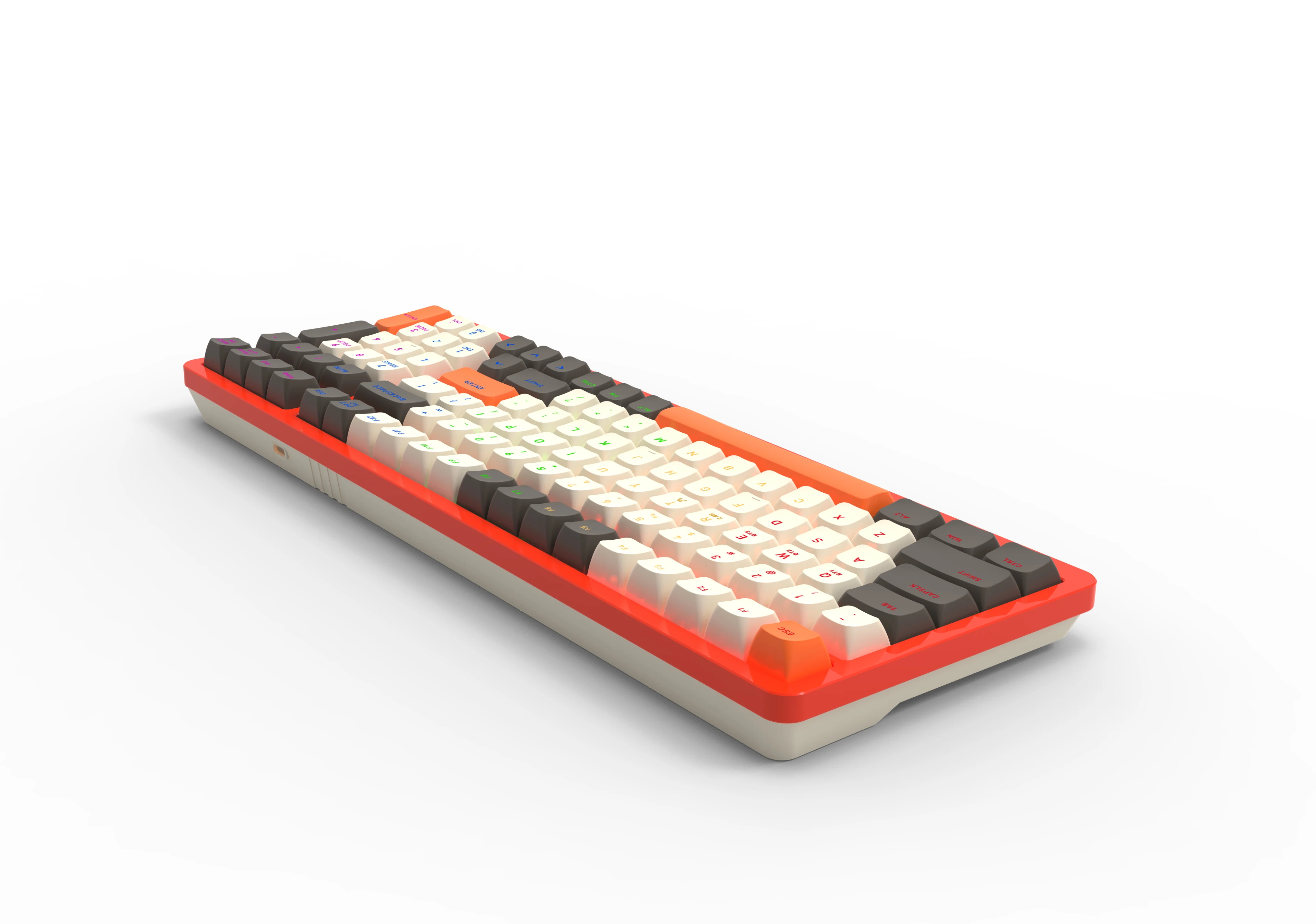 Low Profile Wireless Mechanic 2.4G/Type-C/Bluetooth RGB Mechanical Gaming Keyboard
