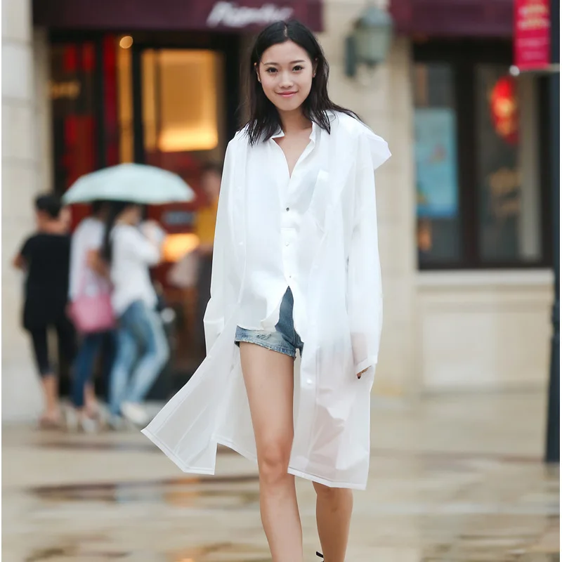 factory  direct supply high quality  hot selling Disposable raincoat portable transparent thickened adult plastic raincoat