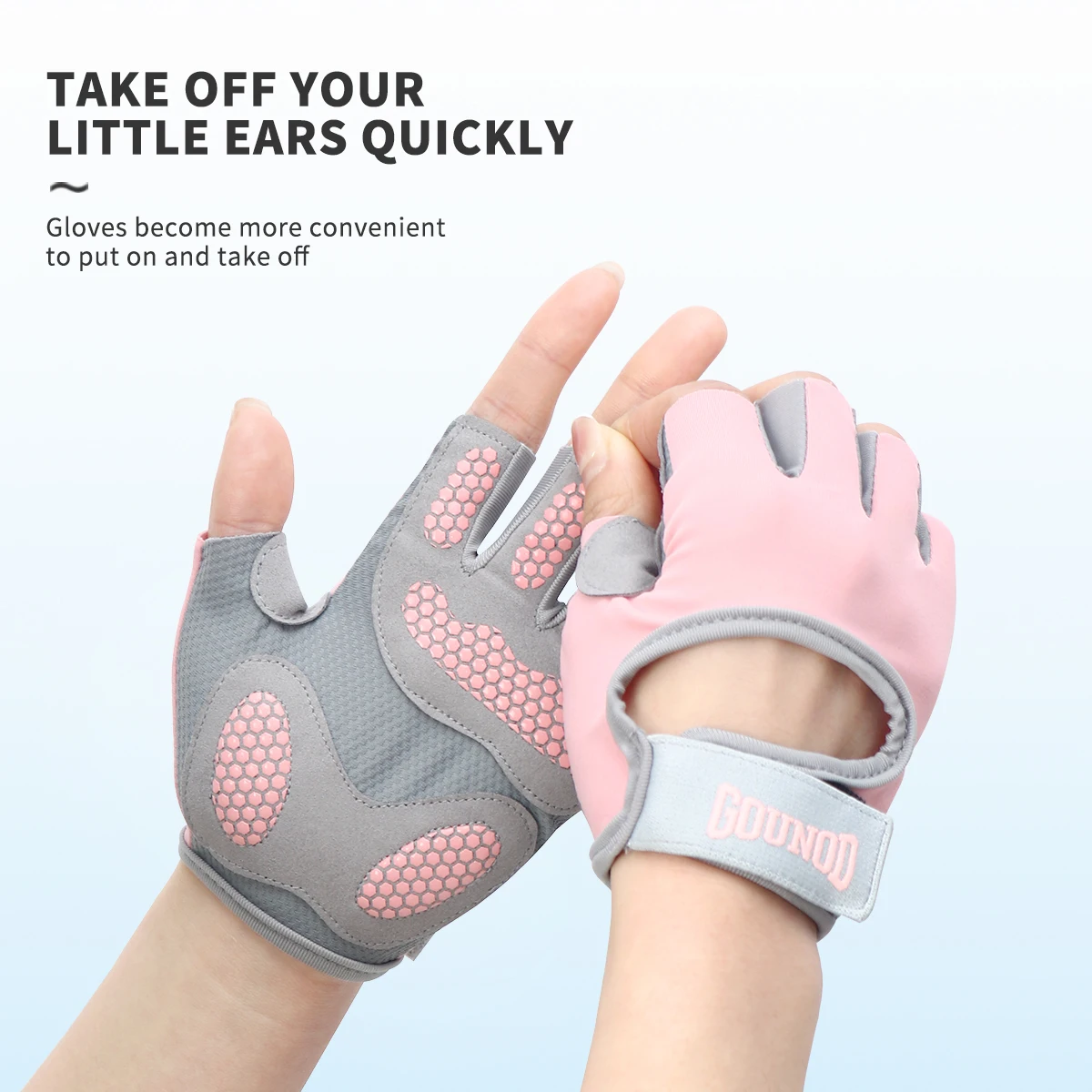 Half Finger Sports Gloves Silicone Non-slip And Thick Palm Pads For Women Fitness Equipment Exercise Gloves