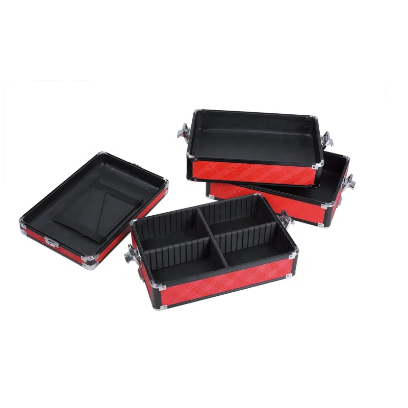 
makeup trolley professional jewelry storage box 4 in 1beauty instrument with drawer aluminum cosmetic case 