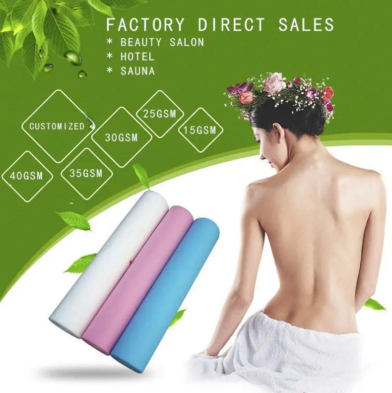 Hot Selling Disposable Nonwoven Bed Sheets Folded Roll Breathable Bed Sheet