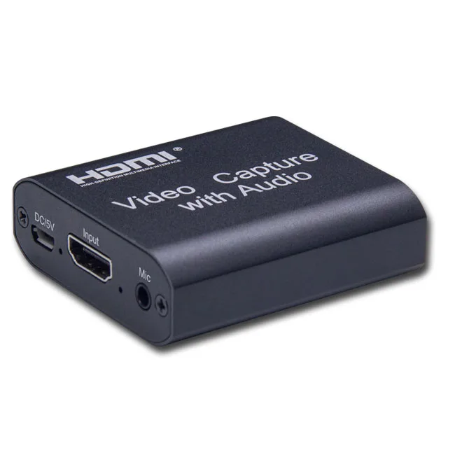 1080P HD Game Capture Card HDMI AV Input Video Recording Box with Mic-In