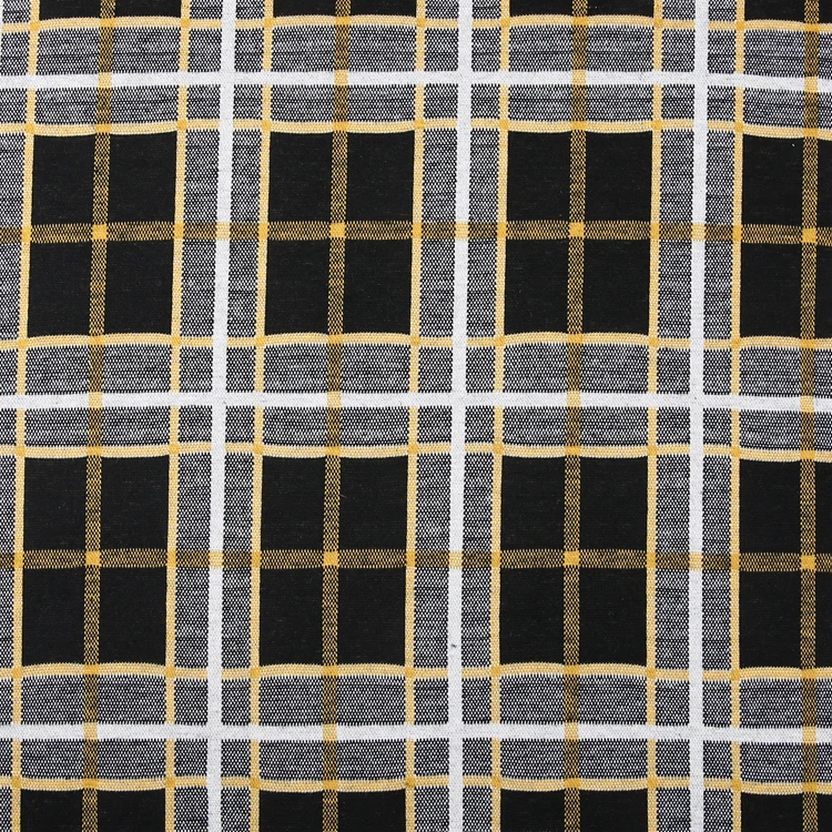 Fashion High Quality TR Polyester Rayon Spandex Knit Yarn Dyed Check Fabric For Fashion Garment