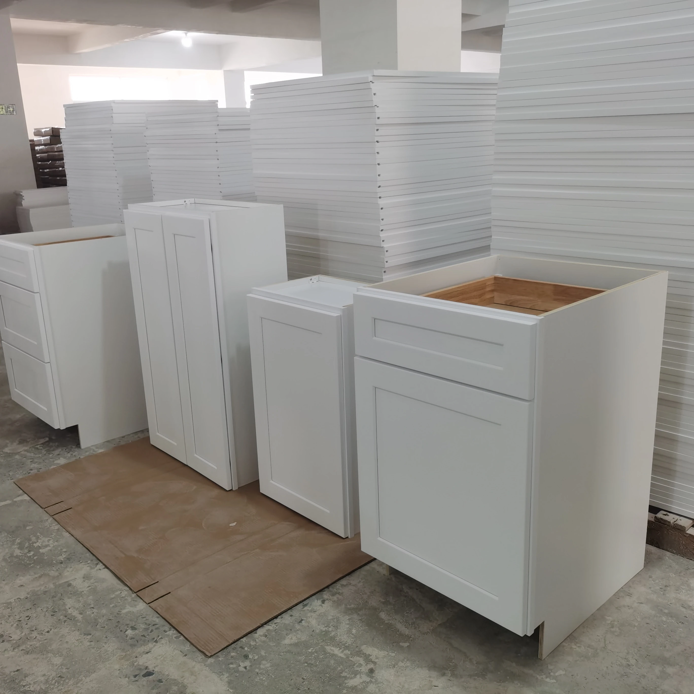 Factory Directly Modular Ready To Assemble Shaker Kitchen Cabinets