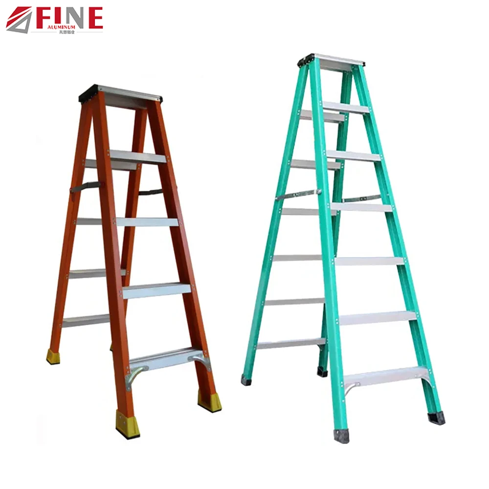 Insulating Fiberglass Ladder Grp Ladder Frp Ladder For Power Plant
