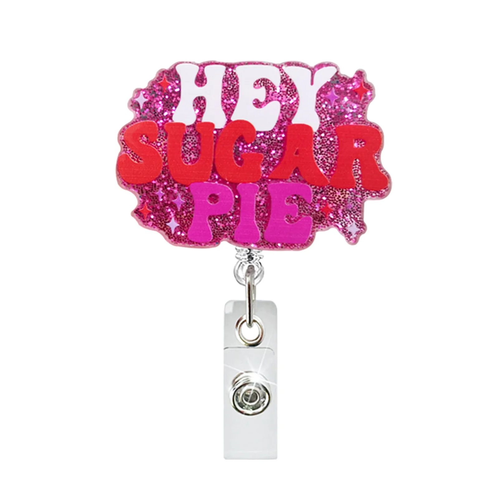 Custom Funny Nurse Name Tag Badge Reel Nurse Doctor Accessories Badge Reel Holder Retractable nurse badge reels