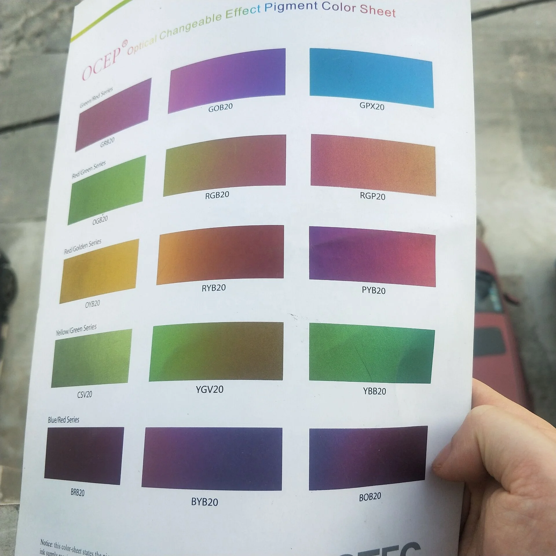 Solvent Based  super chrome Chameleon color shift effect  Optical Variable ink for security document printing