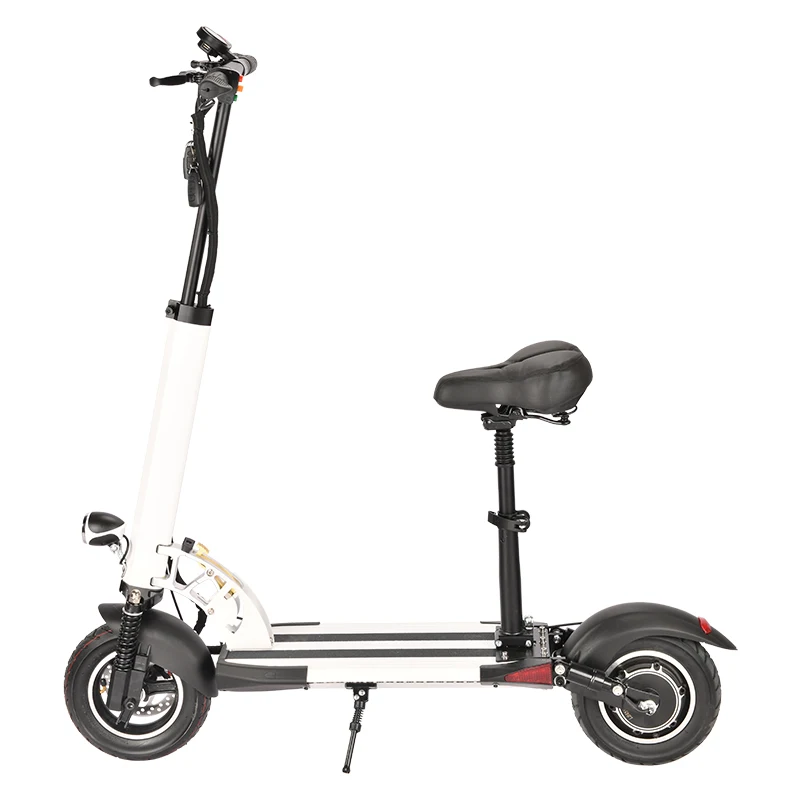 Wholesale 2022 800w 40km/h e-scooter Fold 10-inch 2 Wheel Fat Tire Electric Scooter