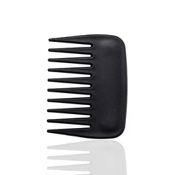 Hot Selling Customized Logo Pocket Plastic Comb Super Wide Tooth Comb Beard Comb Small Black Hair Brush Hair Styling Tool