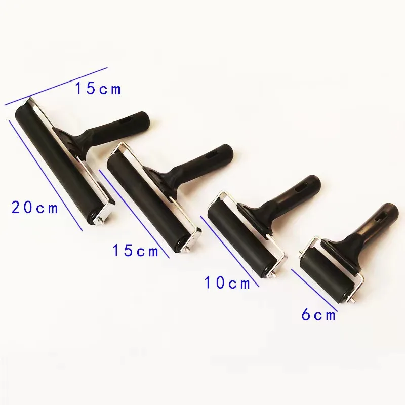 Keep Smiling 20cm Soft Rubber Painting Roller Anti Skid Print Ink And Stamping Tools