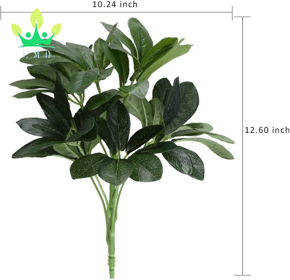 Artificial Shrubs Plants Silk Schefflera Bushes Greenery Arrangements Garden Office Home Table Centerpieces Wall Hanging Decor