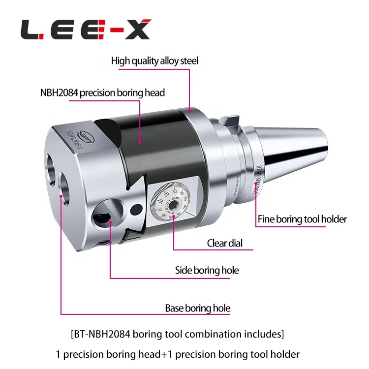 LEE-X NBH2084 набор инструментов для мелкой расточки BT30-NBH 2084 BT30 держатель сверлильный станок фрезерного станка с ЧПУ