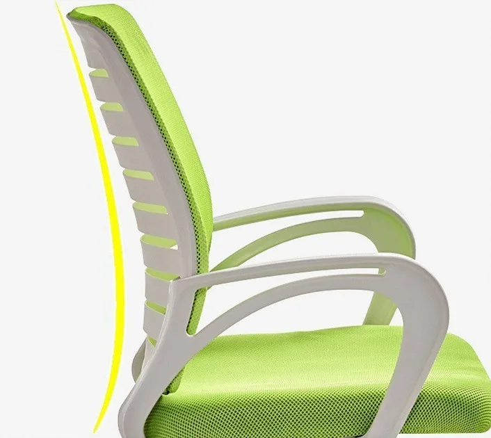 New design factory price home office furniture plastic frame white green mesh chair