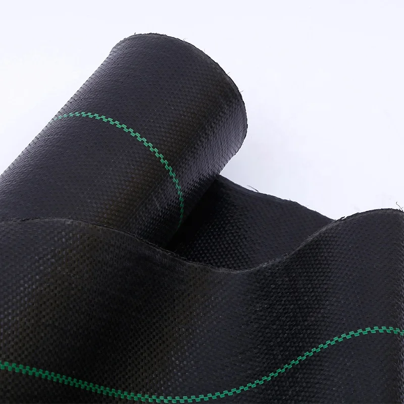 Greenhouse PP Woven Mesh Fabric Agricultural Black Plastic Gardening Mulch Film Ground Cover Weed Control Mat