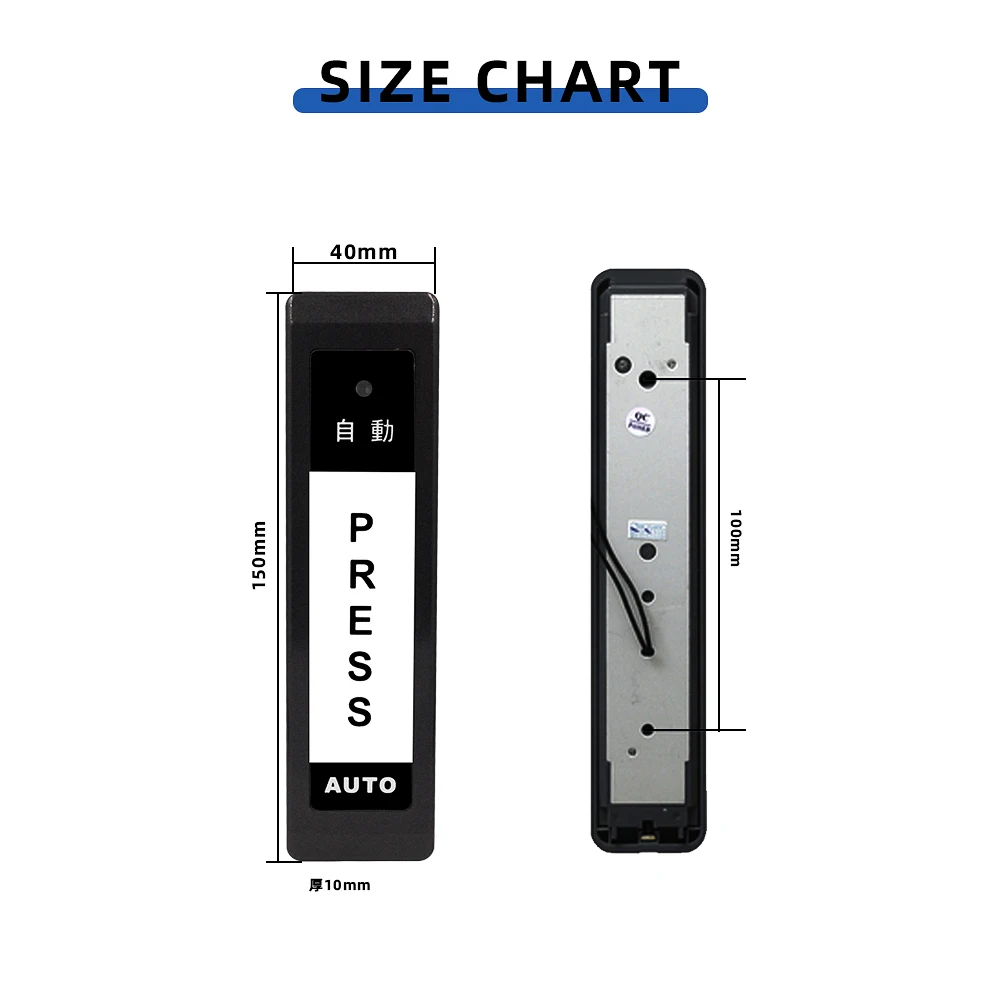 Press Exit Button Push Switch Door Opener Release Switch For Automatic Door Electric Lock Electric Sliding Door Press Exit Butt