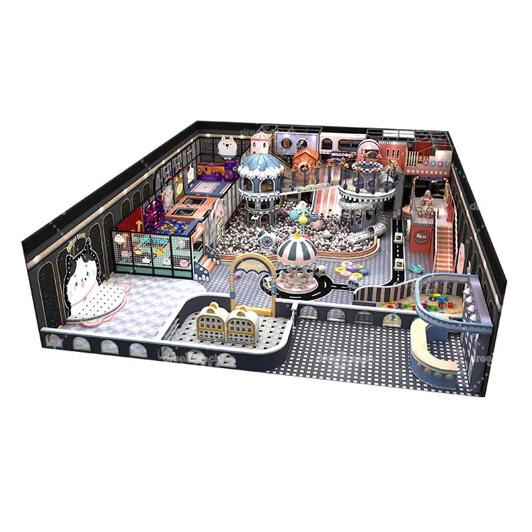 2023 High Quality Children Amusement Theme Trampoline Park Luxury Kids Indoor Playground