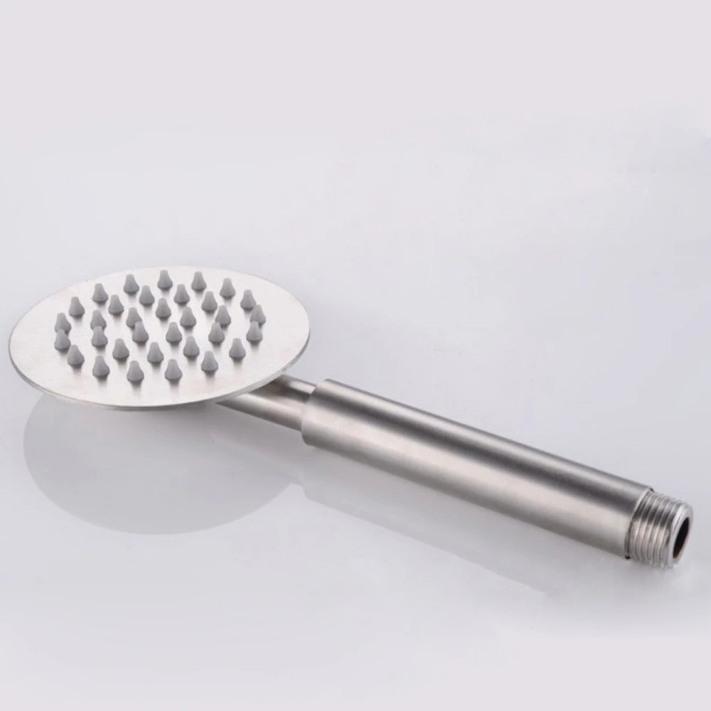 Round hot and cold faucet shower set wall-mounted bathroom brass shower head shower set