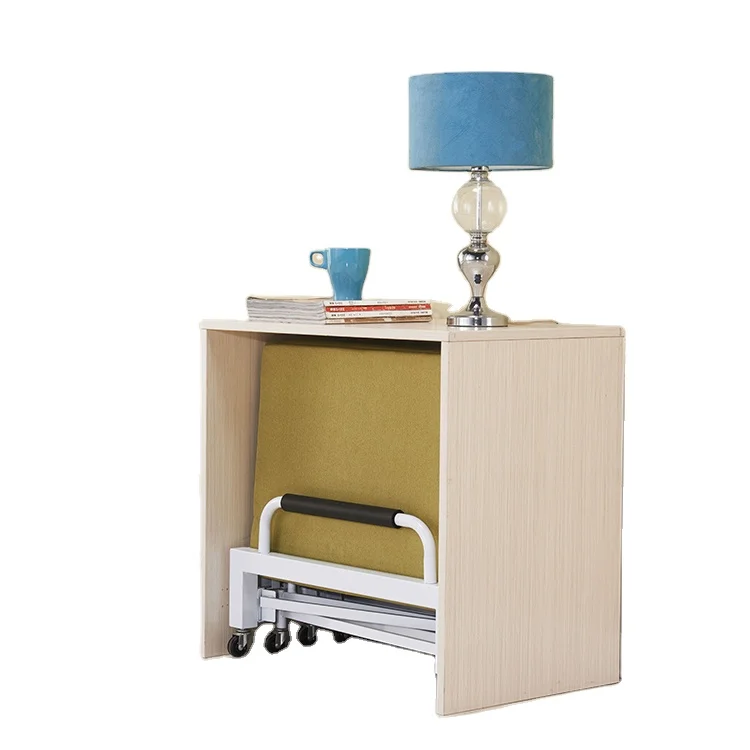 Space saving attached wall Multifunction Soft mattress metal folding cabinet beds