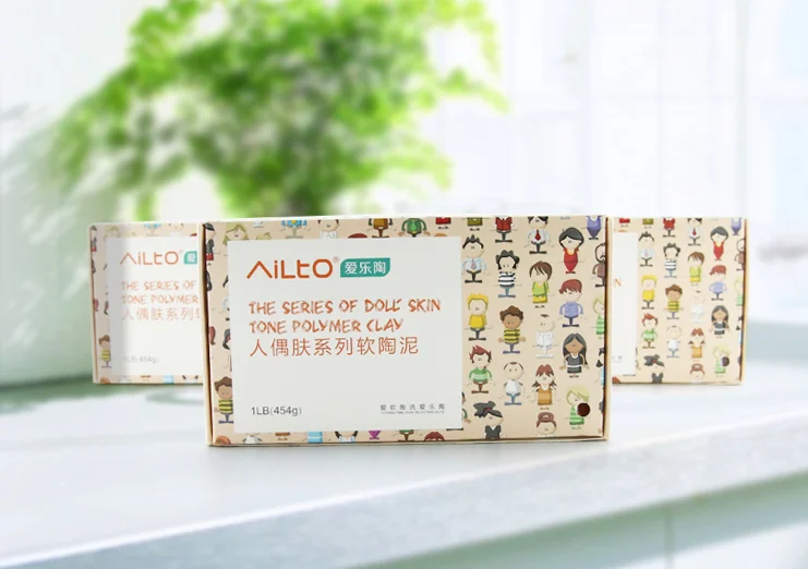 454g Baby Doll Skin Series Oven Baking Modeling Clay Soft Polymer Clay for DIY Handmade