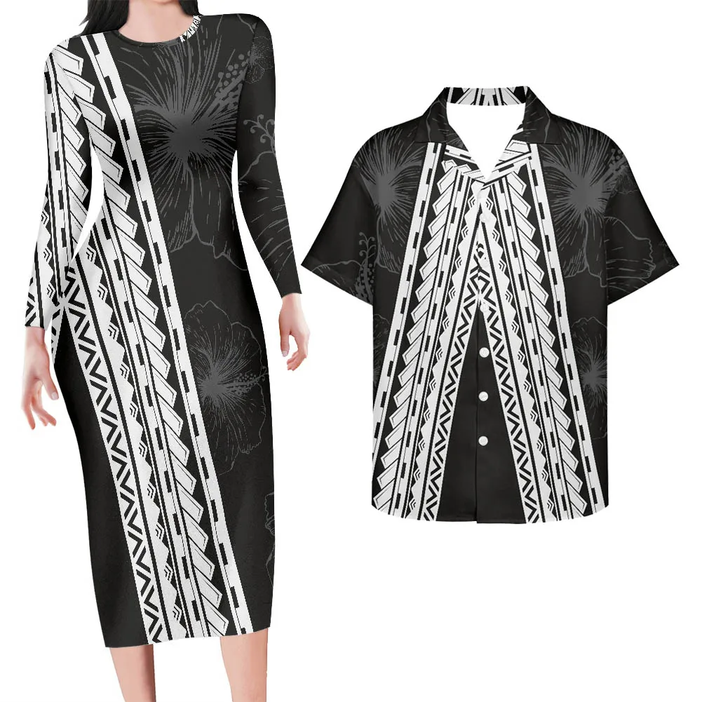 Tonga 7xl Plus Size Dresses For Fat Women Bodycon Maxi Straight Fit Pencil Casual Dresses Fashion Party Club Long Sleeve Dresses