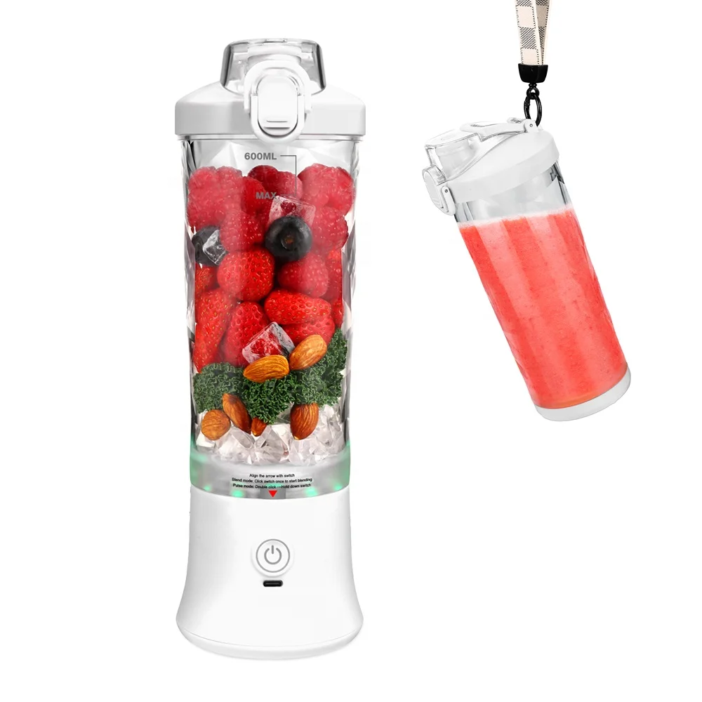 Portable Fruit Mixer Blender with Custom Logo Push Button Controls for Outdoor & Hotel Use Fresh Juice Mixer Blender