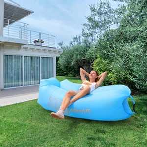 Factory Direct Outdoor Lazy Inflatable Lounger Air Sofa Beach Sun Lounger Water Floating Bed Camping Sleeping Pod