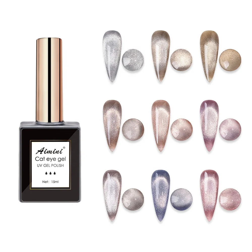 diamond cat eye crystal laser gel nail polish,oem/odm free sample diamond crystal spar cat eye uv color gel