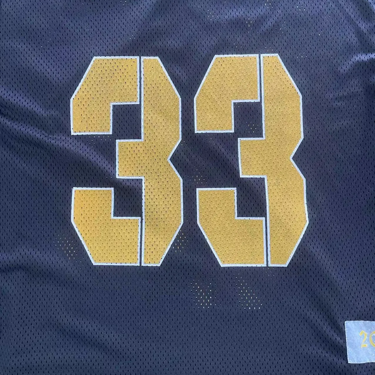 High Quality splicing screen printing Jersey Striped sleeves Jersey Woven label V-neck  jersey