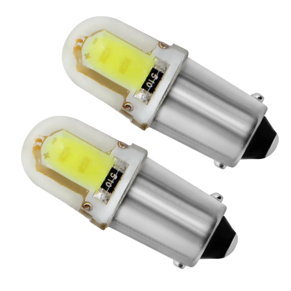 BA9S T4W 363 1895 233 Super Bright Round 3D COB LED White Car License Plate Light Dome Bulb Auto Lamp marker light DC 12V